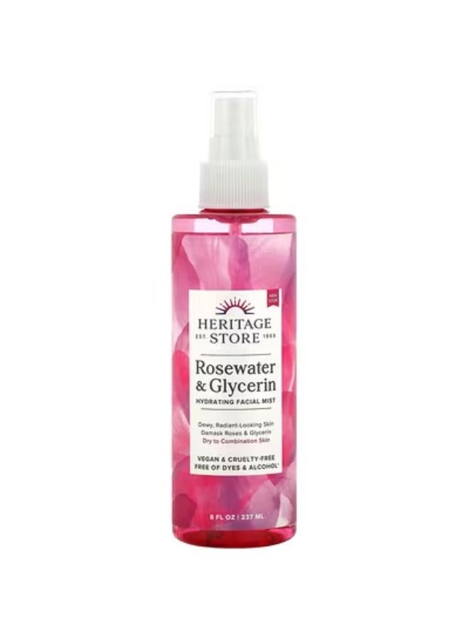 Rosewater & Glycerin, Hydrating Facial Mist, 8 fl oz (237 ml)