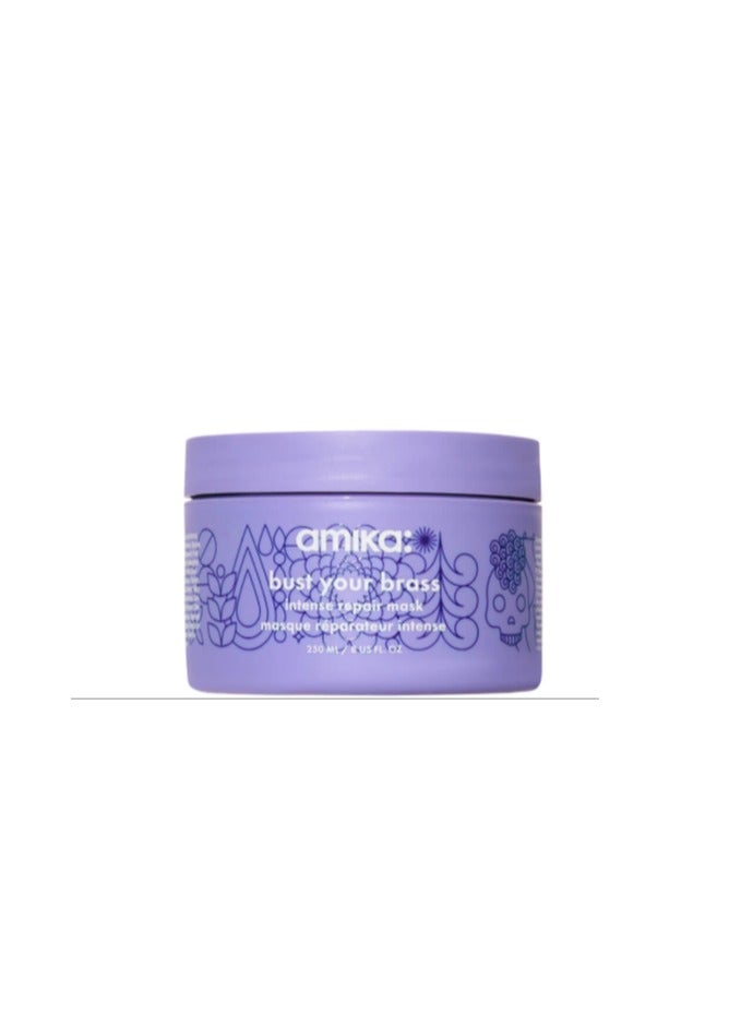 AMIKA BUST YOUR BRASSCOOL BLONDE INTENSE REPAIR HAIR MASK - 250ML