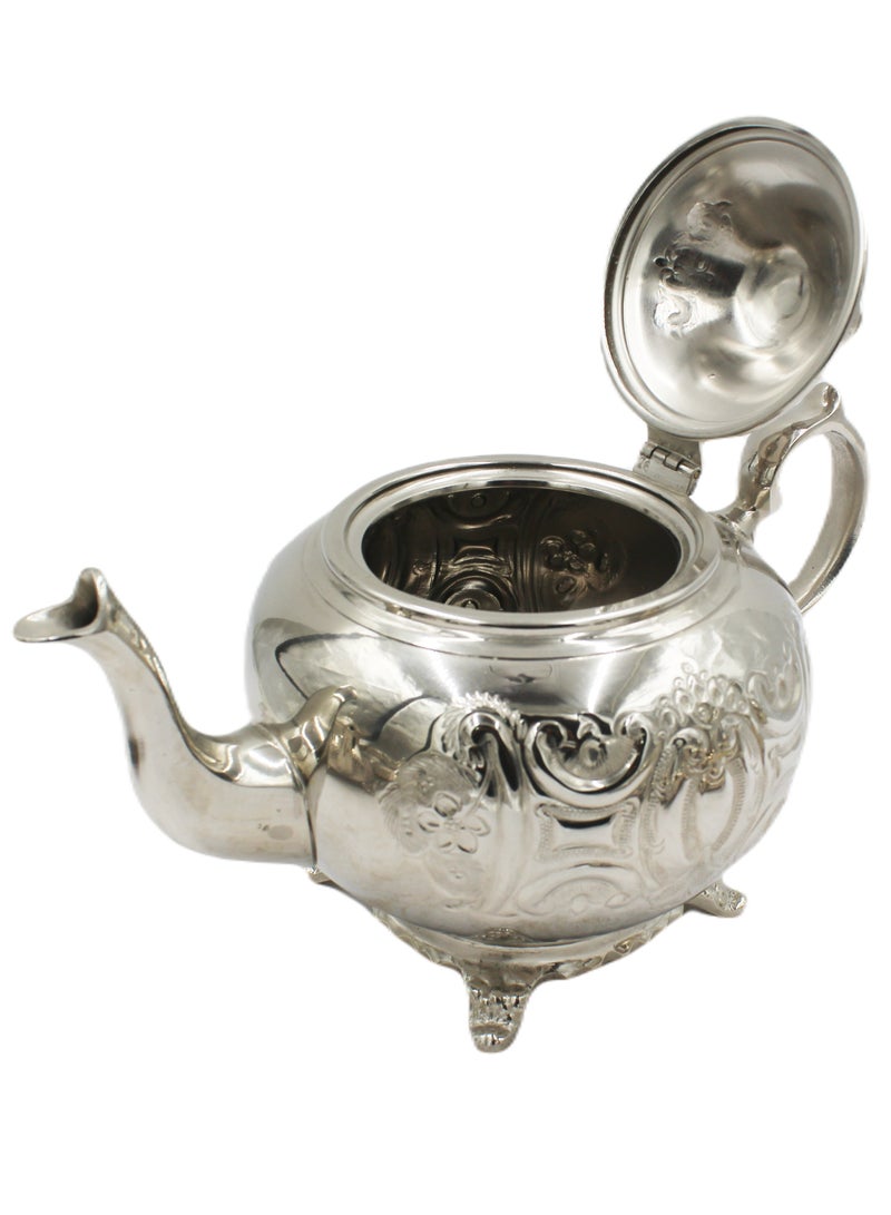 Moroccan Arabic Traditional Silver Plated Tea Pot 17 X 25 cm