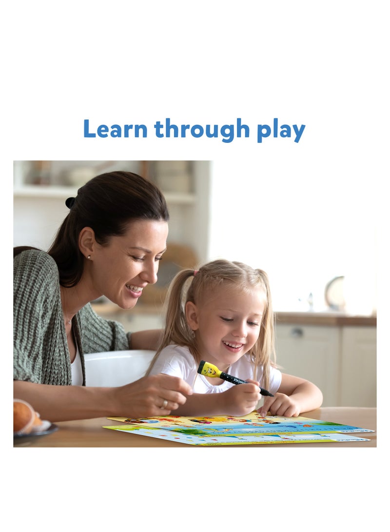 I Can Write, Preschool Learning Activities, Educational Toy and Game, Back to School Supplies, Reusable Activity Mats, Gifts for Students, Kids, Ages 3, 4, 5, 6