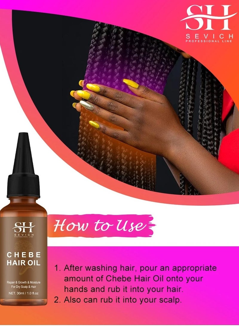 Natural Chebe Hair Oil, 100% Natural Hair Growth Oil, Anti Hair Loss Chebe Hair Serum, Chebe Traction Alopecia Thicken Oil To Mosturize And Repair Damaged Hair, (Hair Oil)