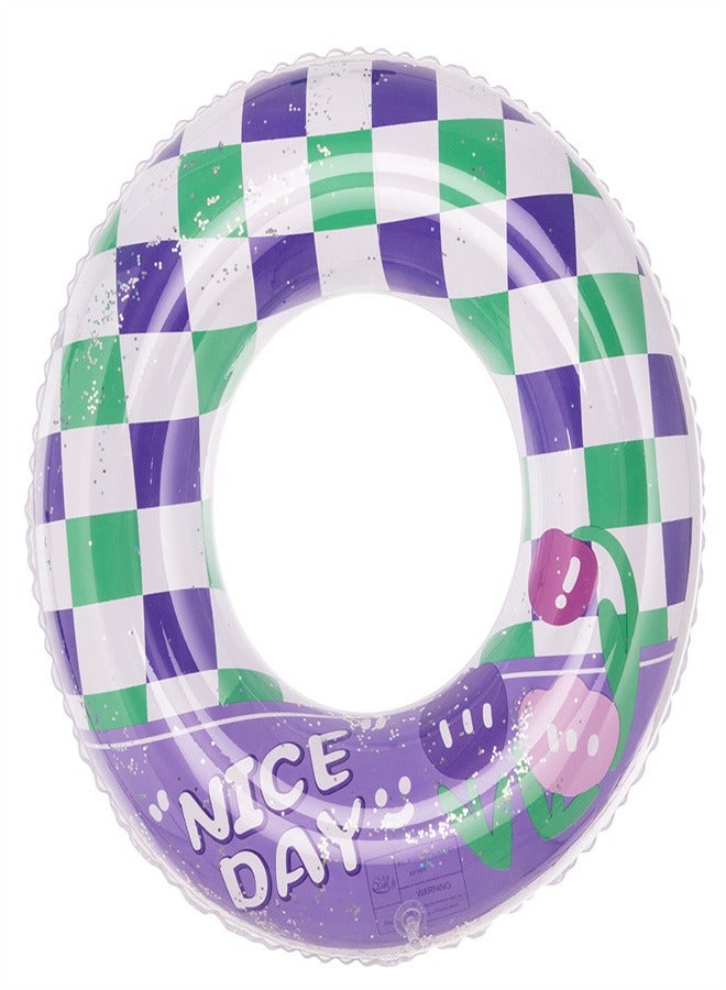 Children's Striped Swimming Ring Purple