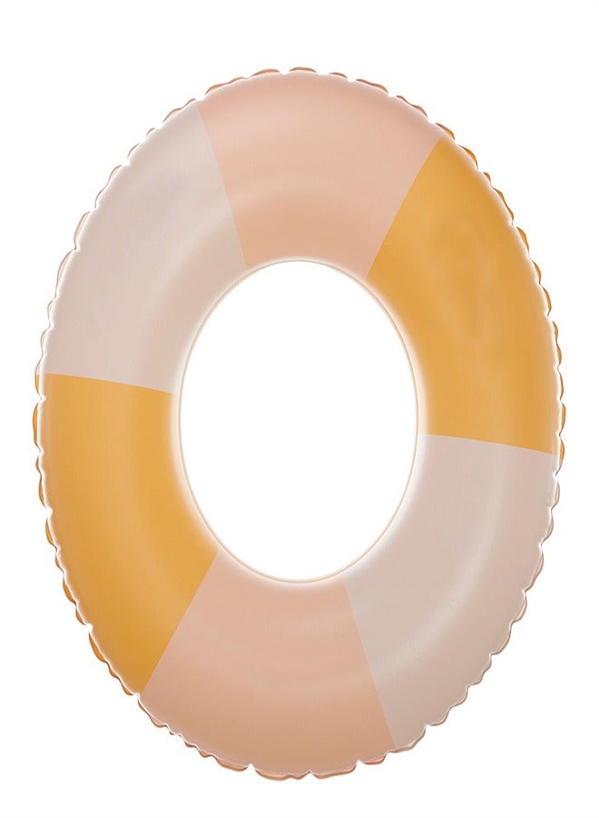 Children's Striped Swimming Ring Yellow