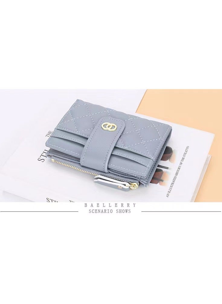 Leather Wallet Blue
