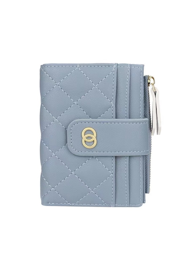 Leather Wallet Blue