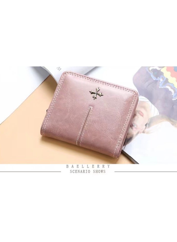 Leather Wallet Pink