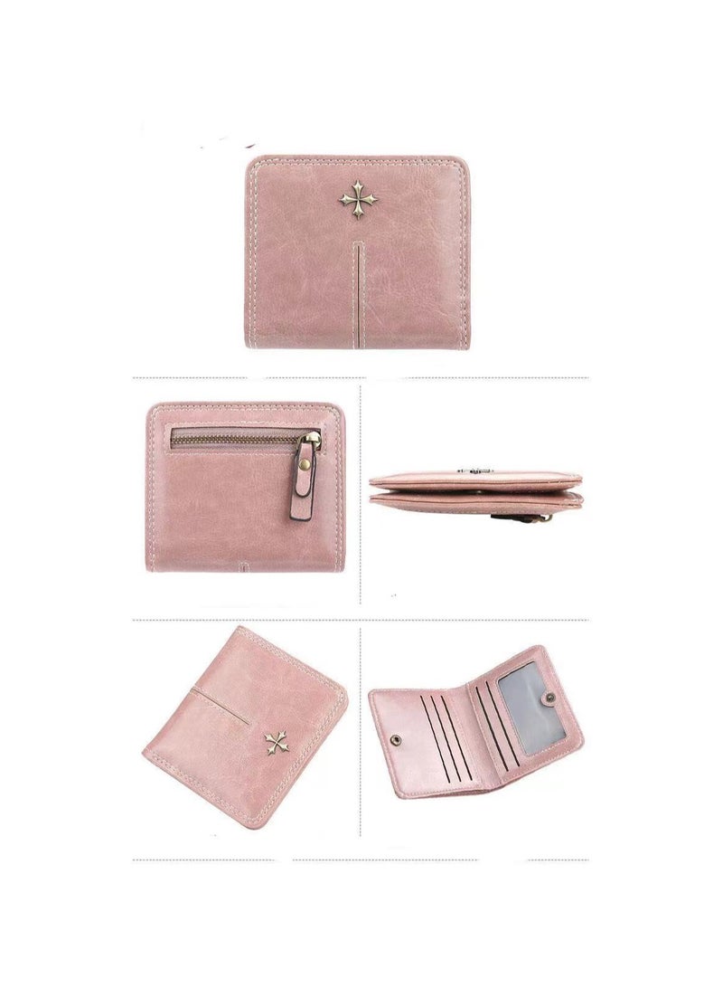 Leather Wallet Pink