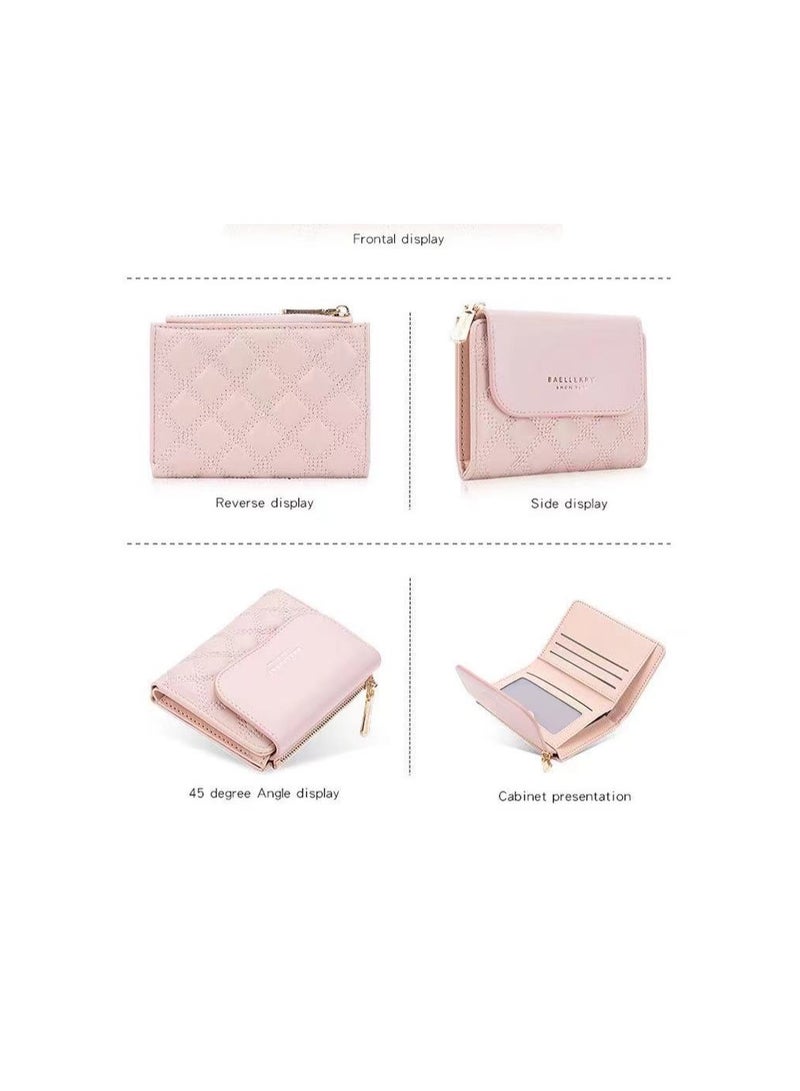 Leather Wallet Pink