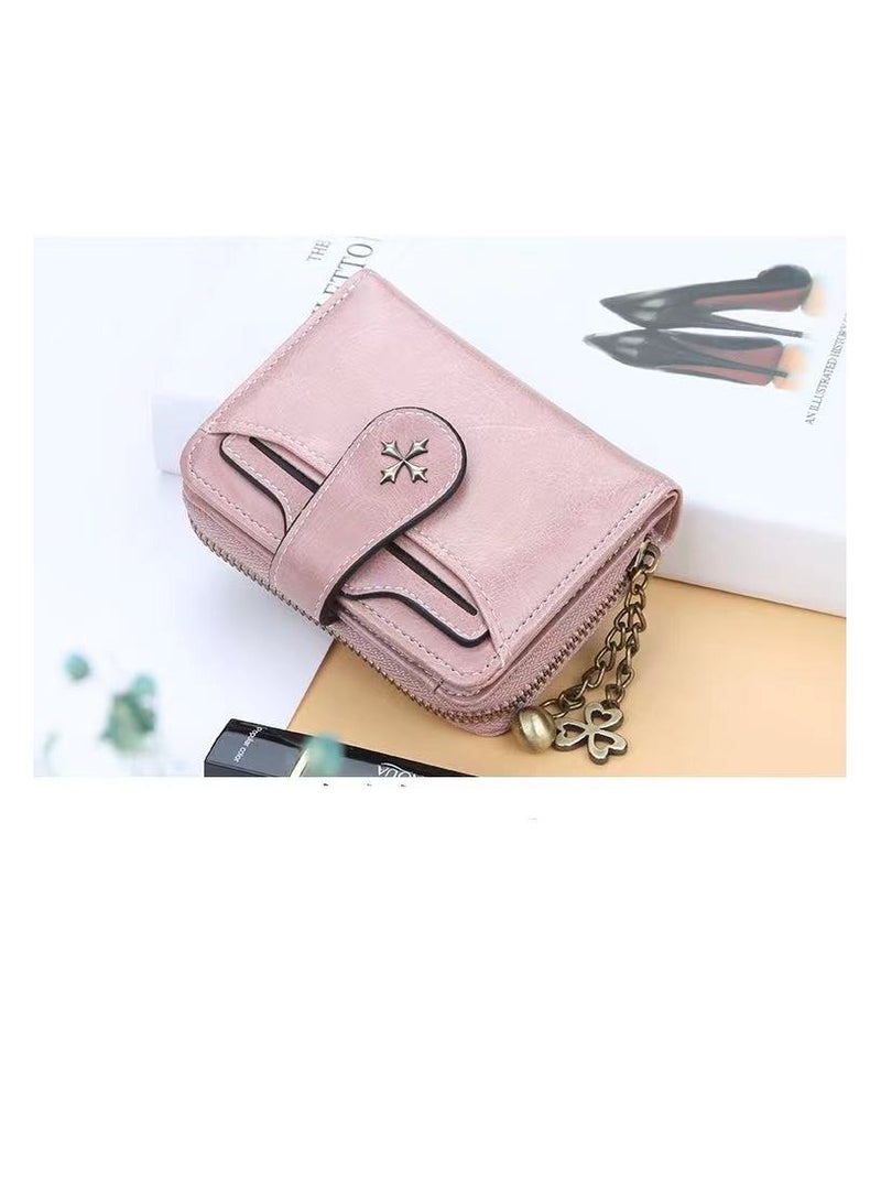 Leather Wallet Pink