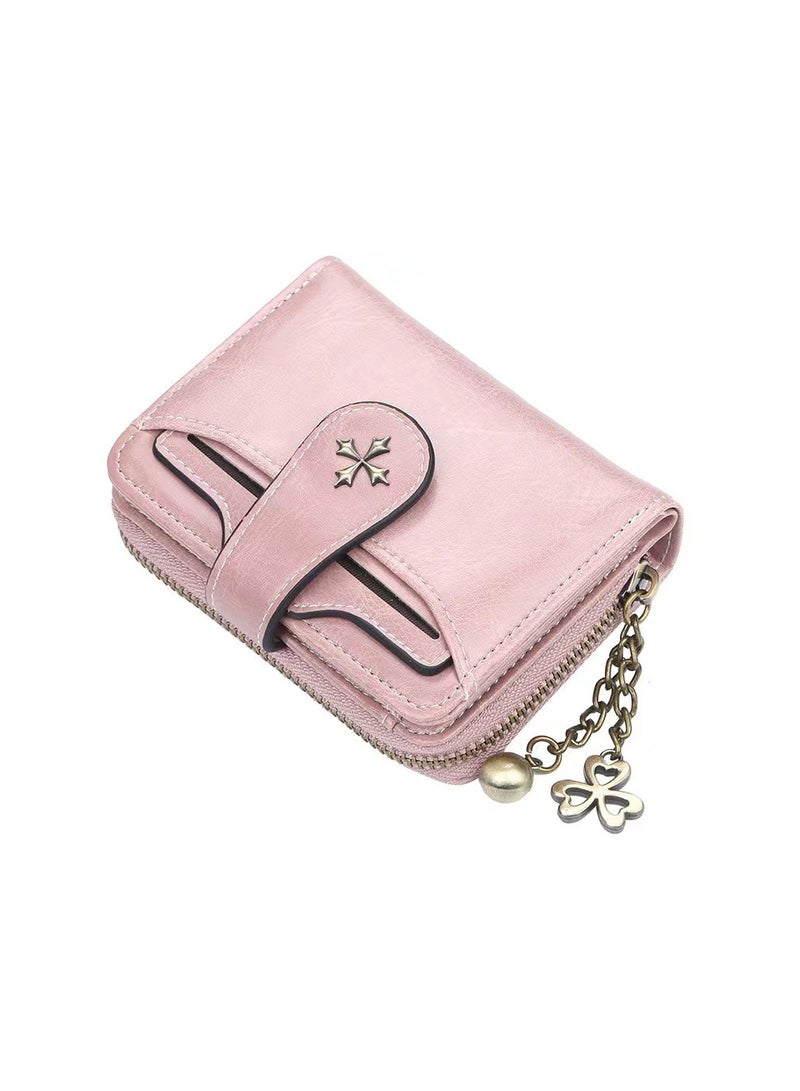 Leather Wallet Pink