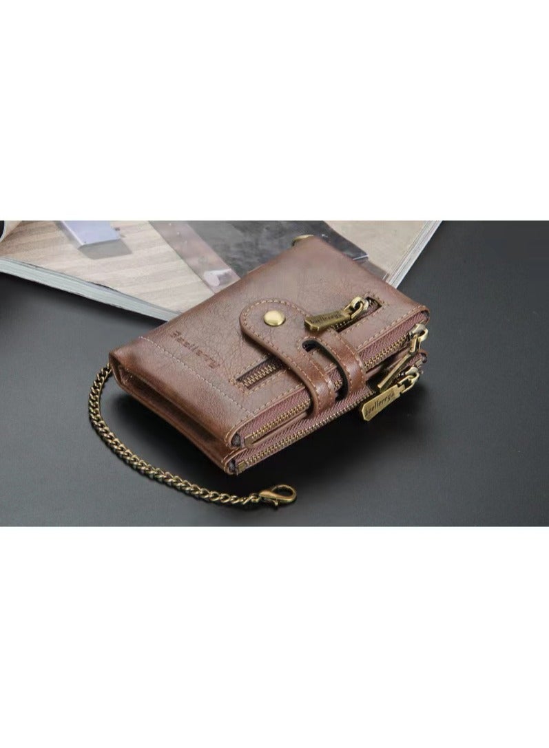 Leather Wallet Khaki