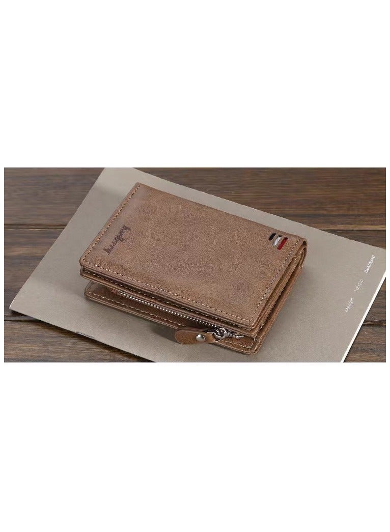 Leather Wallet Khaki