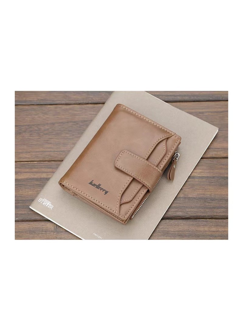 Leather Wallet Khaki