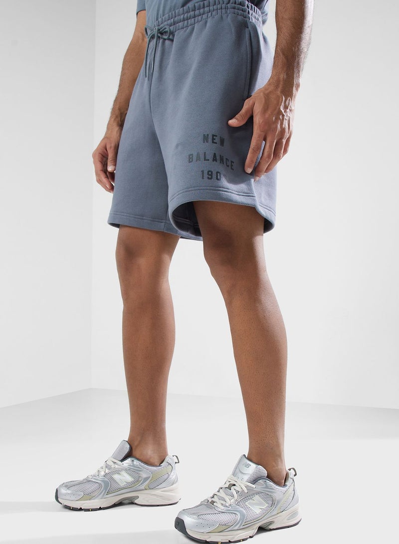 Graphic Fleece Shorts