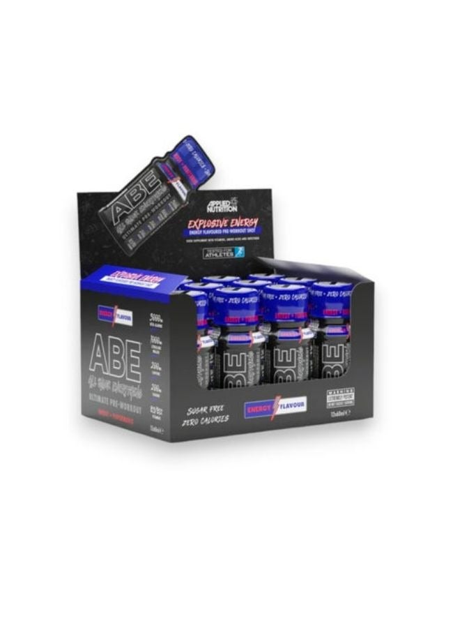 Abe Ultimate Pre- Workout, Energy Flavour, 60ml
