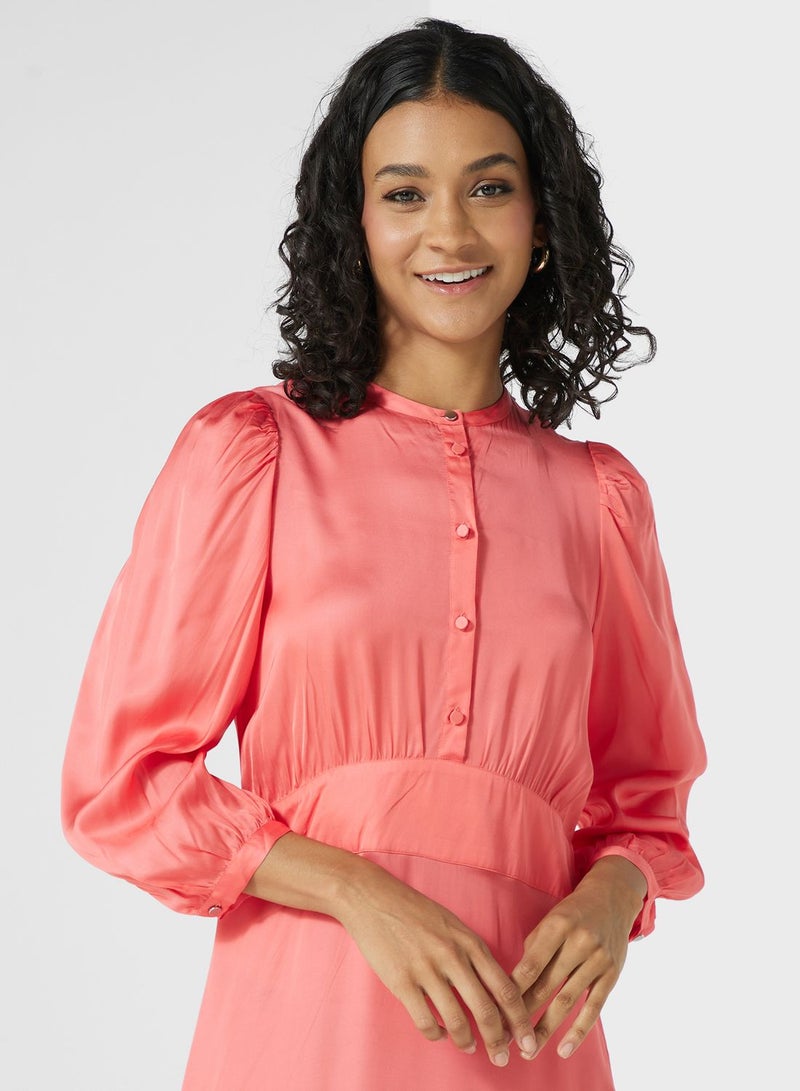 Ballon Sleeve Dress