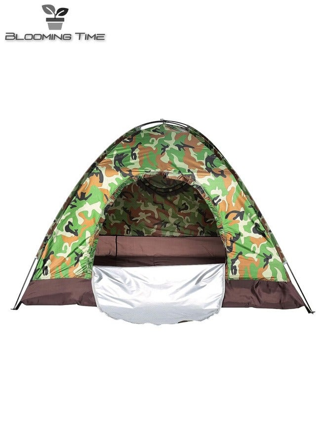 1-2 People Camouflage Camping Tent 170T Waterproof, UV Resistant Breathable Easy To Install 200*150*110cm