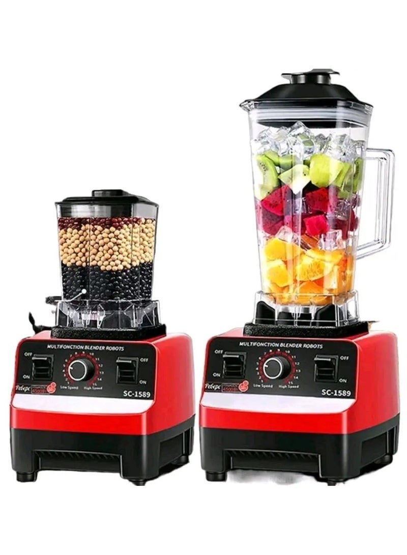 2 in 1 Silver Crest Ultra heavy Duty Blender Machine, SC-1589 Silver Crest Powerful blender and grinder Large Capacity