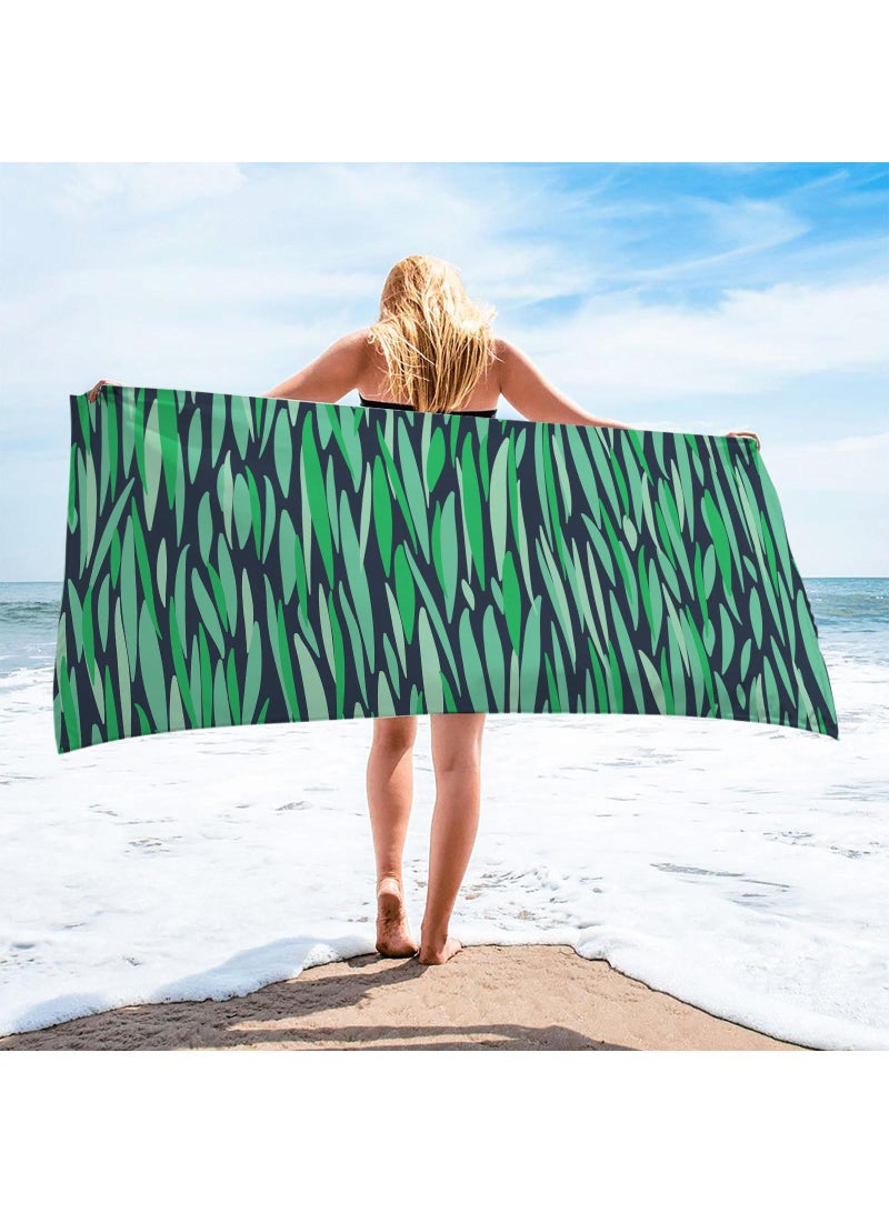 75*150cm Shawl Sunscreen Non Slip Microfiber Beach Bath Towel