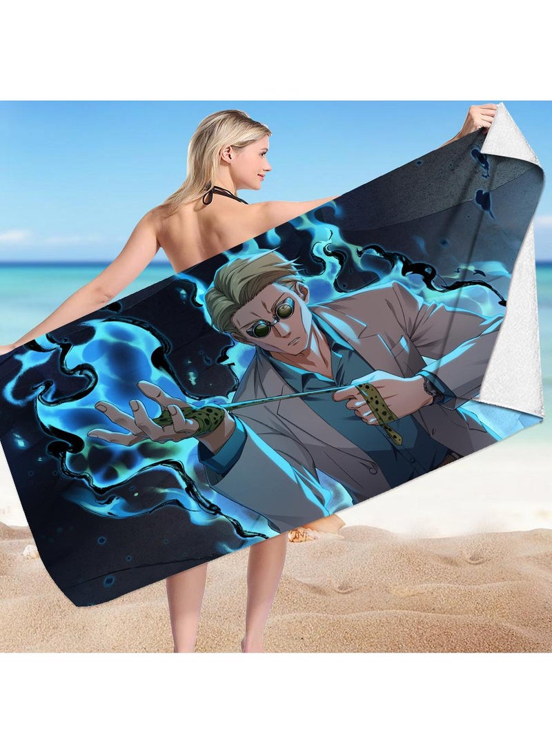 75*150cm Shawl Sunscreen Non Slip Microfiber Beach Bath Towel