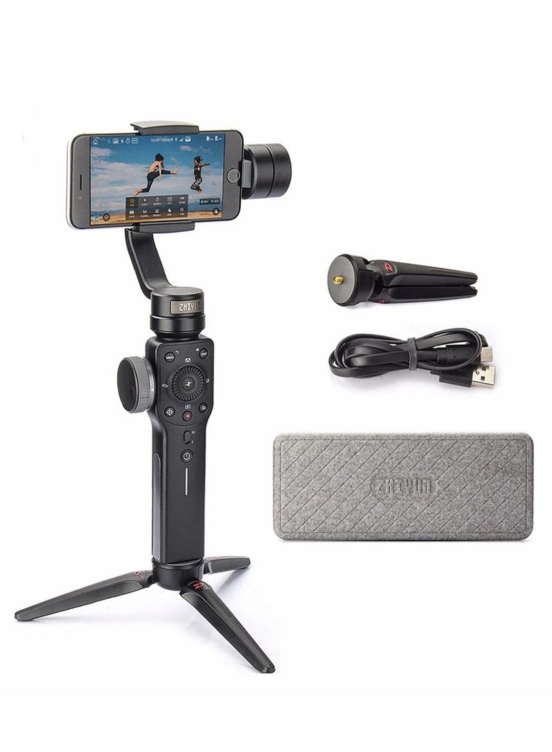 Smooth 4 3-Axis Black Handheld Gimbal stabilizer Portable Stabilizer Camera Mount For Smartphone