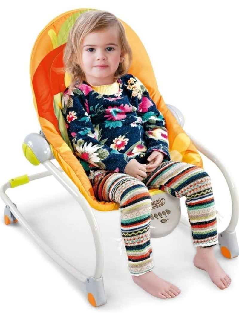 Multifunctional Baby Music Rocking Chair Baby Cradle Swing with Toys, Portable Toddlers Musical Rocking Chair With Music Vibration