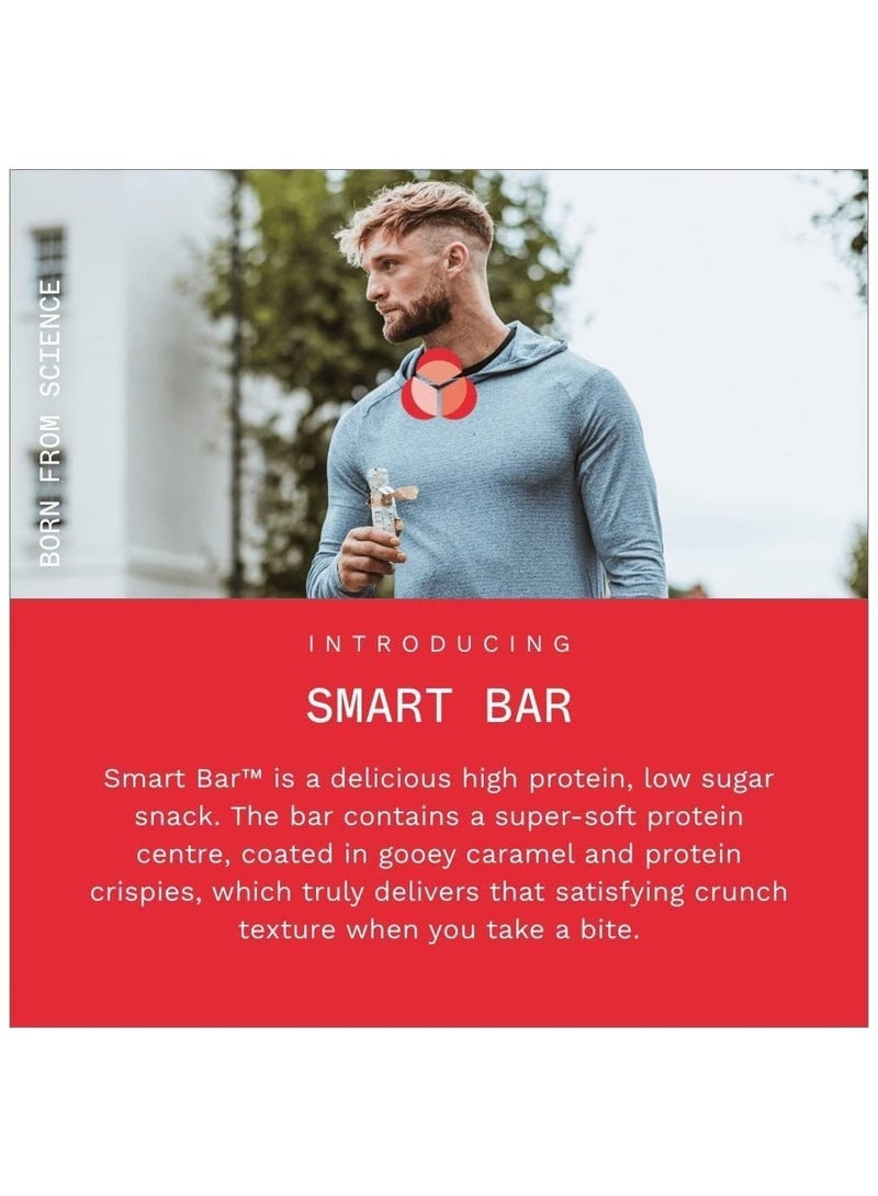 Smart High Protein Low Sugar Bar - Chocolate Brownie Flavour 20g protein, 1.0g sugar and Palm oil Free, 12packs to 64g  per bar