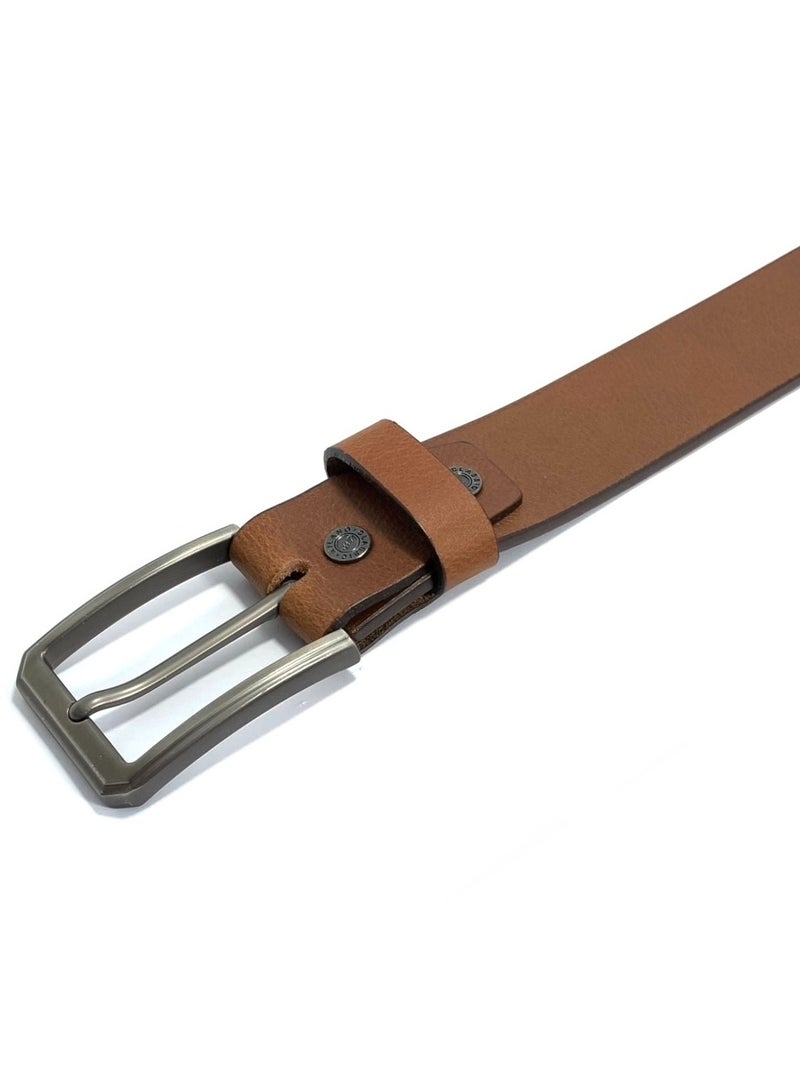 CLASSIC MILANO® Genuine Leather Belt Men in an elegant GIFT BOX; Classic Jean Belt; Belts for men Mens belt Leather; Pin Buckle 35MM