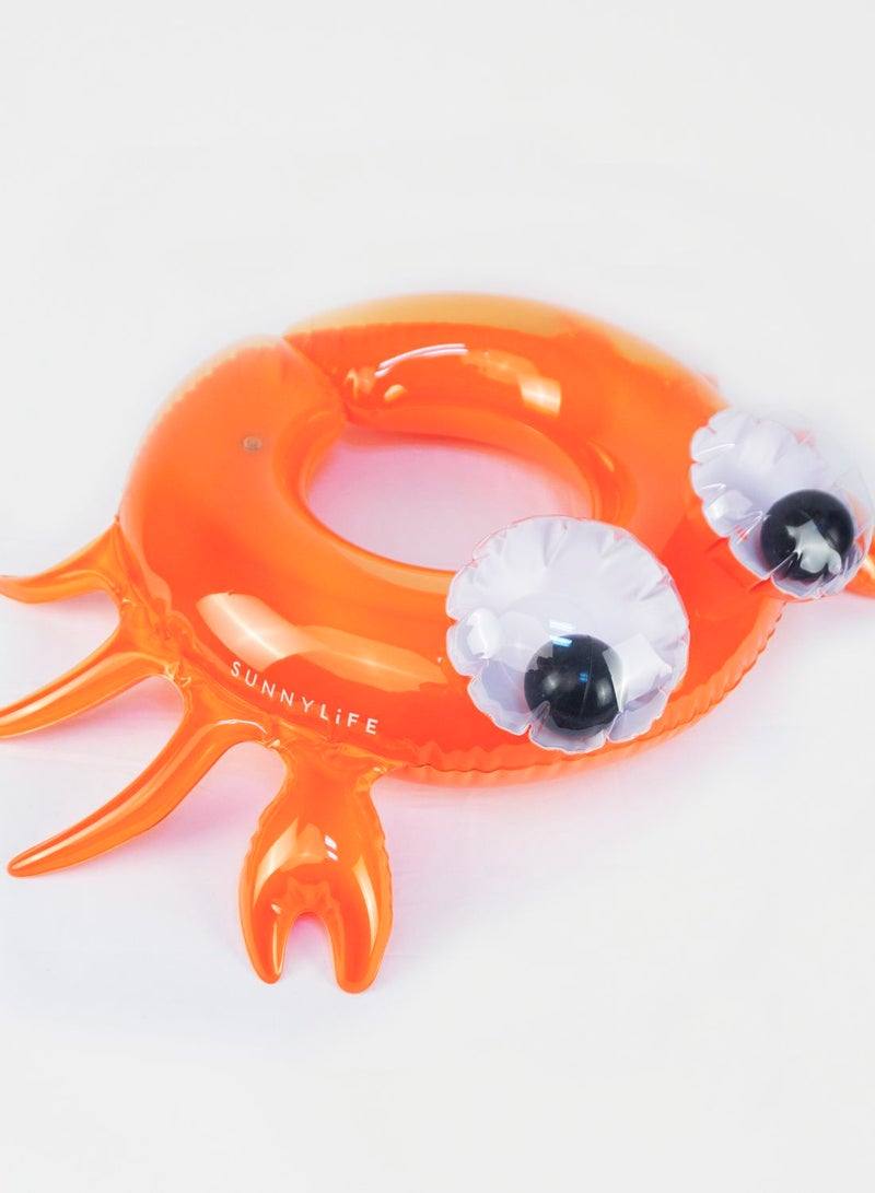 Kiddy Pool Ring Sonny The Sea Creature Neon Orange