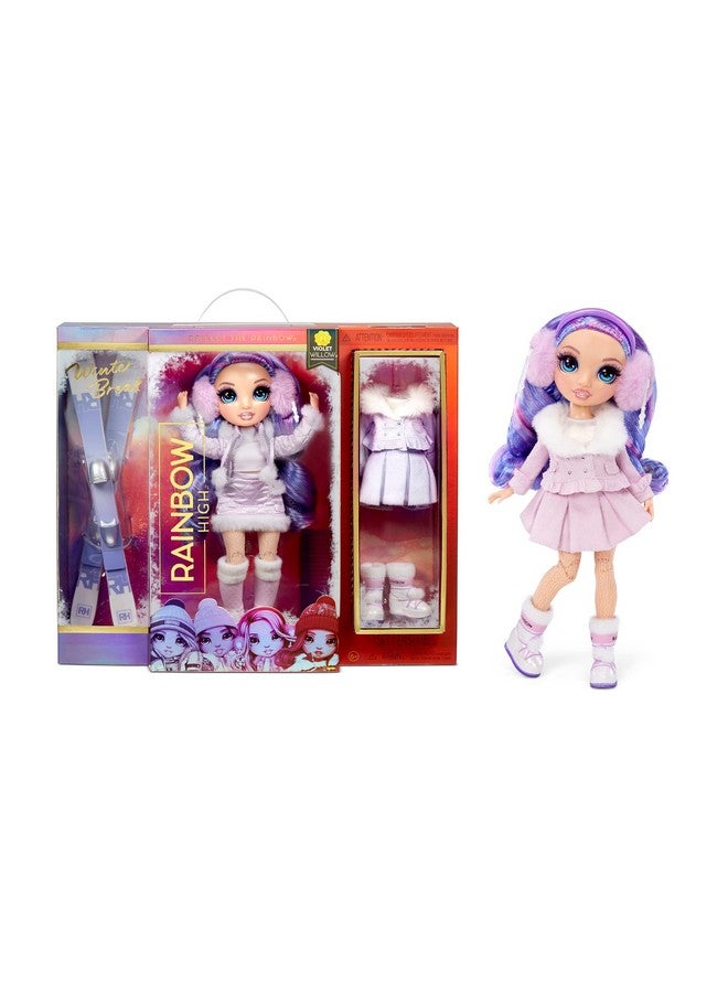 Winter Break Violet Willowpurple Fashion Doll With 2 Outfits Snow Gear And Display Standgift And Collectable For Kids Ages 6+ Multicolor 3.2 X 14 X 12 Inches