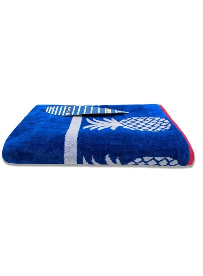 BEACH TOWEL - Cotton Beach Towel, Beach Blanket 90 Cm x 170 Cm 400 GSM - Stripe Design