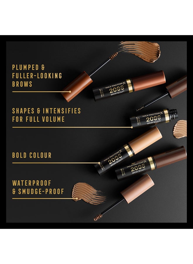 2000 Calorie Brow Sculpt Gel - 004 - Black Brown, 4.5ml