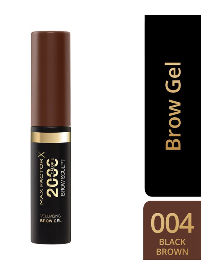 2000 Calorie Brow Sculpt Gel - 004 - Black Brown, 4.5ml