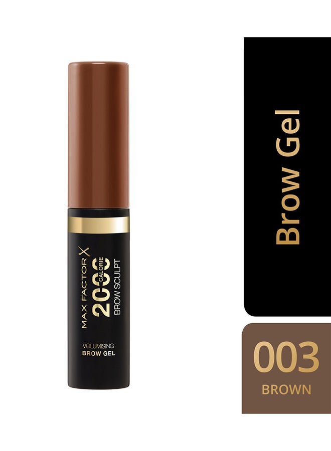 2000 Calorie Brow Sculpt Gel - 003 - Brown, 4.5ml
