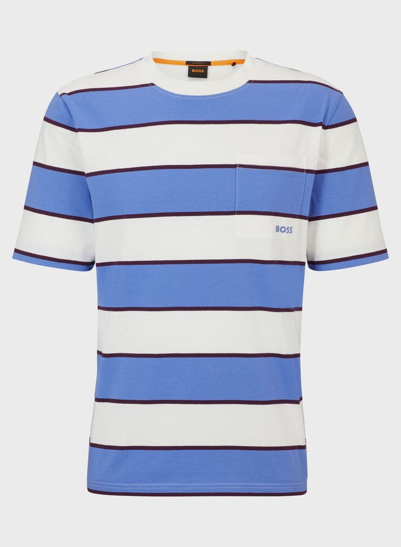 Striped Crew Neck T-Shirt