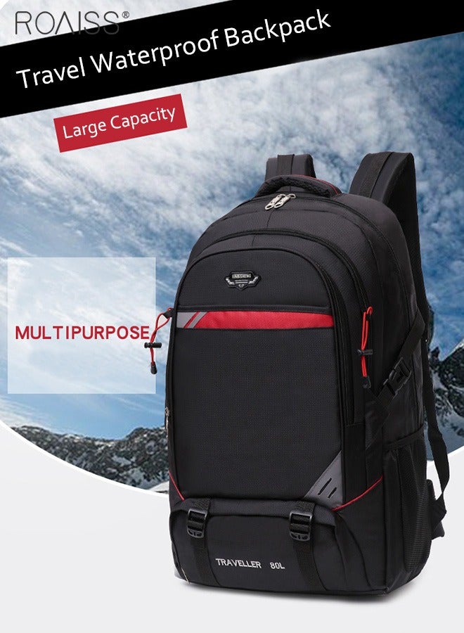 Large Capacity Waterproof Backpack Outdoor Hiking Backpack Widened Shoulder Strap Decompression Hiking Bag