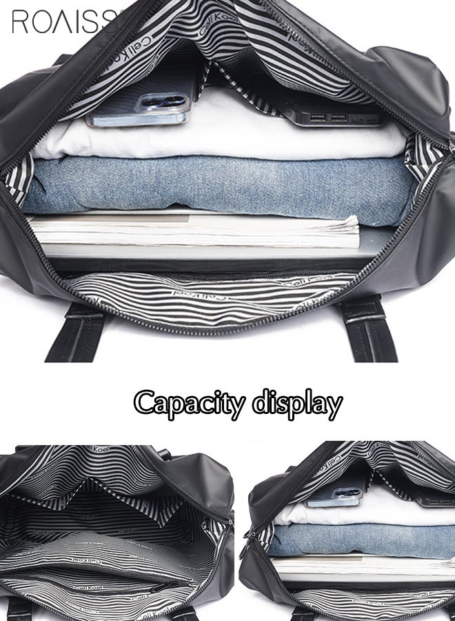 Large Capacity Lightweight Short Travel Tote Bag Adjustable Detachable Shoulder Strap Fitness Crossbody Bag Waterproof Multi-Pocket Shoulder Bag