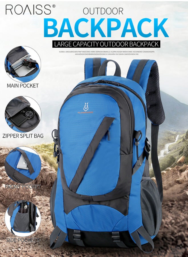 Large Capacity Waterproof Mountaineering Bag Men'S Outdoor Travel Camping Backpack Lightweight Adjustable Shoulder Strap Hiking Backpack