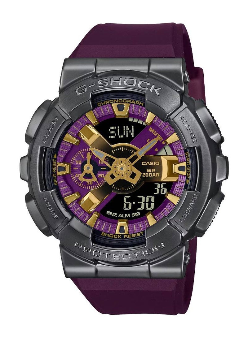 Unisex Analog+Digital Round Shape Resin Wrist Watch GM-110CL-6ADR - 48.8 Mm