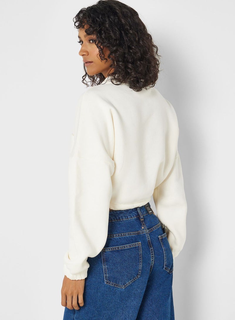 Front Pocket Detail Sweatshirt