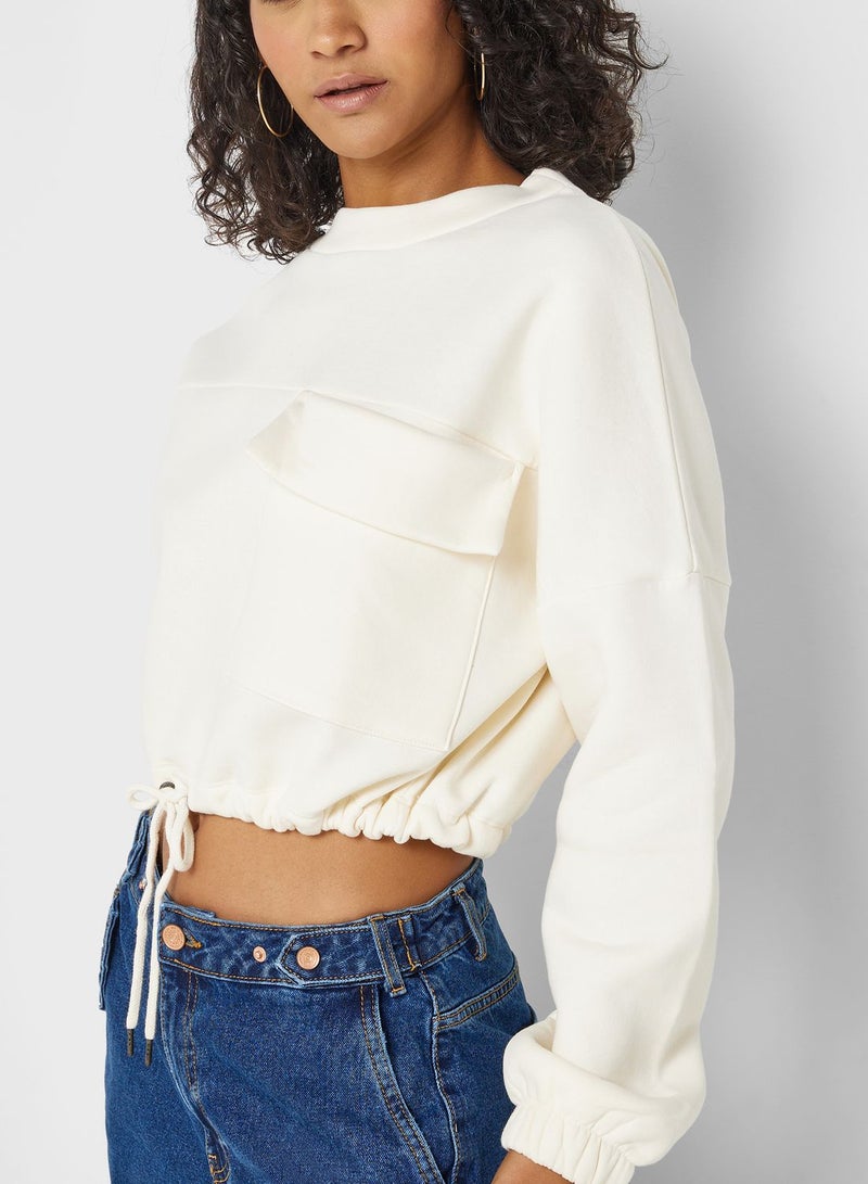 Front Pocket Detail Sweatshirt