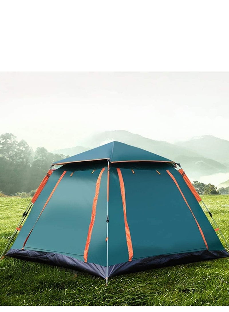 Automatic Camping Tent 6 Persons (240X240X150) CM,Instant Automatic Pop Up Dome Tent,Portable Windproof Lightweight for Family Backpacking Hunting Hiking Outdoor Beach Tent and Picnic Tent-Green