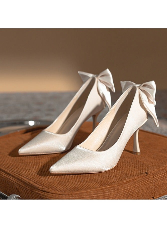 New Pointed High Heels Temperament Single Shoes