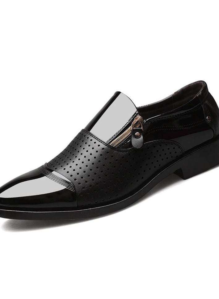 New Men's Business Leather Sandals Single Shoes