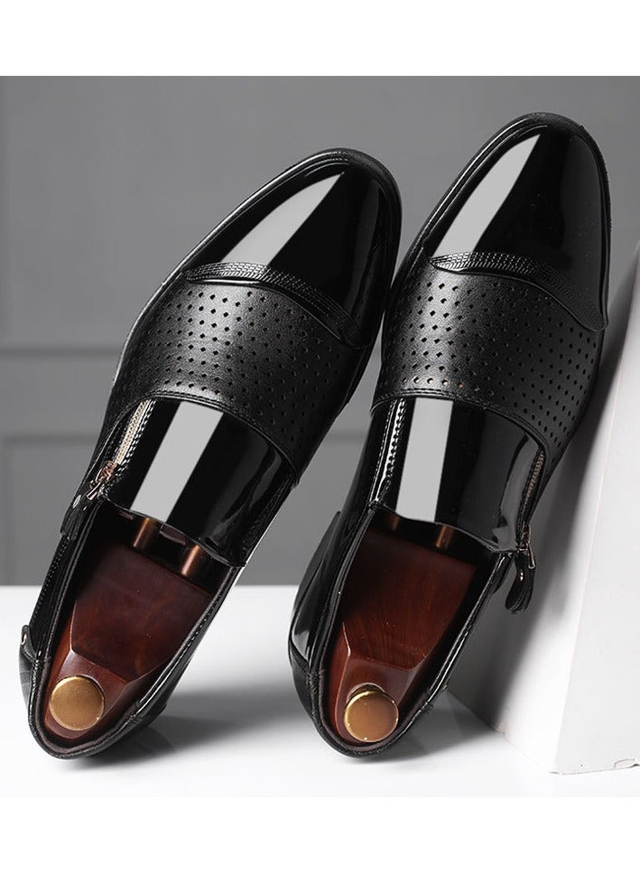 New Men's Business Leather Sandals Single Shoes