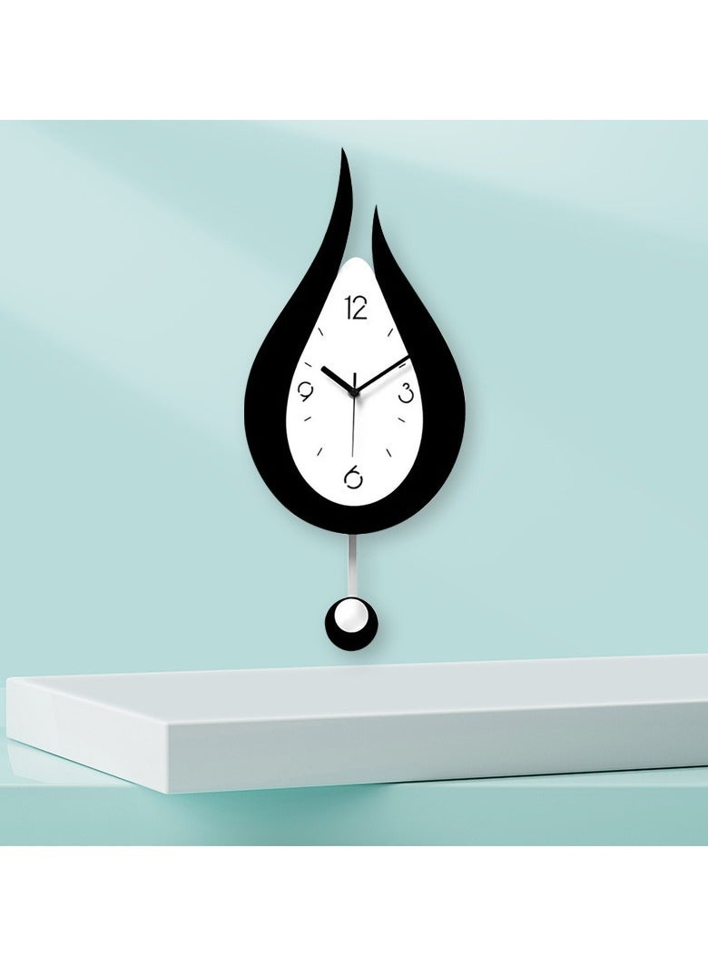Water Drop Acrylic Swinging Wall Clock