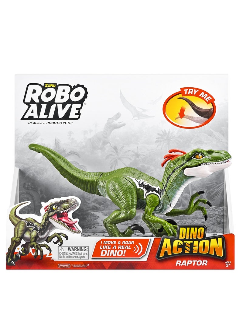 ZURU ROBO ALIVE Dino Action S1 Raptor for Ages 3+