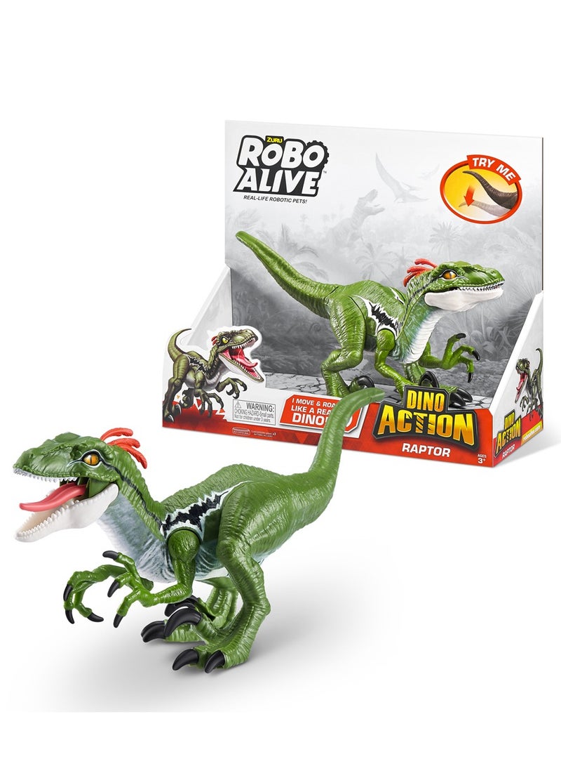 ZURU ROBO ALIVE Dino Action S1 Raptor for Ages 3+