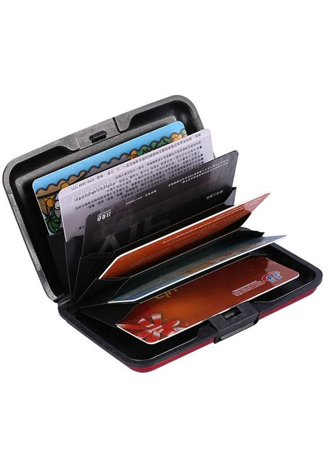Aluminum Bank Card Holder Blocking Hard Case Wallet Solid Credit Card Anti-RFID Scanning Protect Card Holder