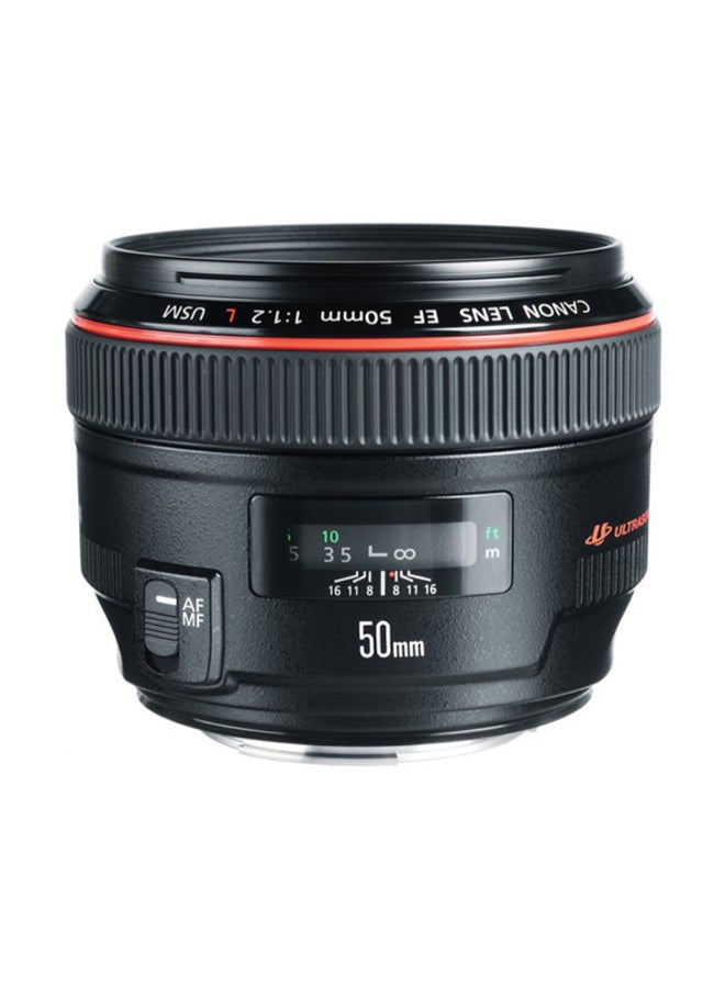 EF 50mm f/1.2L USM Lens For Canon Black
